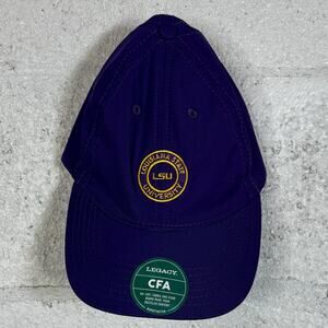 LSU Tigers Legacy Adjustable baseball cap Hat, purple/old gold  OSFM